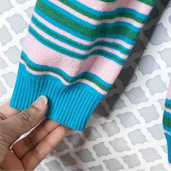 EUC Princess Polly Striped Crew Neck Pullover Knit Sweater - Picture 8 of 10